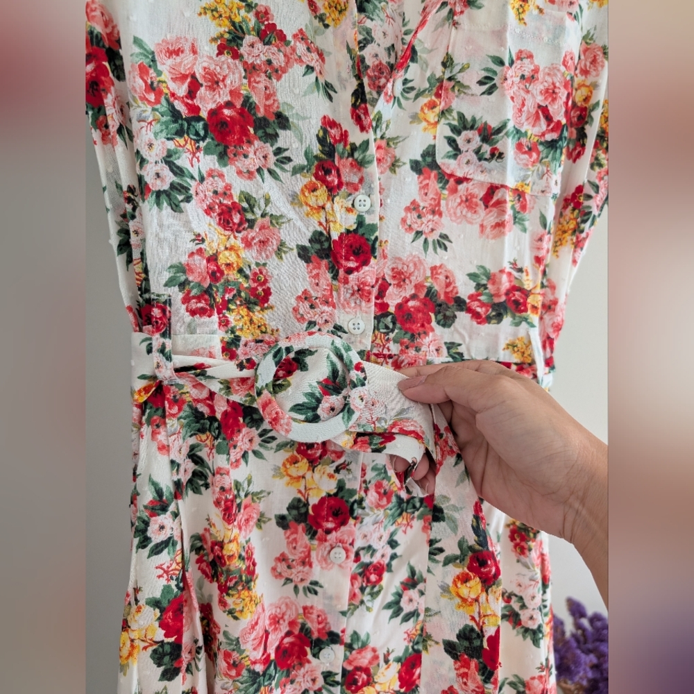 NWOT Sézane Adèle Floral Dress- Size US2 - Picture 4 of 9